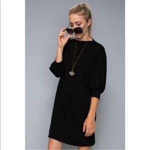 Puff Sleeve Knee Length Dress
